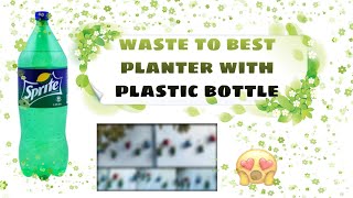 Plastic bottle planter Making/Hanging flower pot/Waste to best idea/Plastic bottle craft/