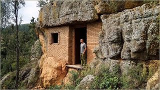 I Spend 90 Days To Build SECRET SURVIVAL SHELTER On Cliff - FULL VIDEO