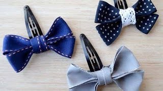 Make your own hair bow clips/ DIY HAIR BOW #shorts #YouTube