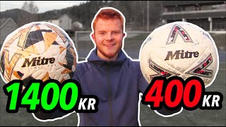 Jeg Tester Mitre Ball⚽️ DYR vs BILLIG🤔