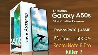 Samsung Galaxy A50s_sAmoled, Indisplay fingerprint,32MP selfie,48MP °°° camara Exynos 9610....