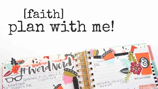 PLAN WITH ME! | ILLUSTRATED FAITH AGENDA PLANNER