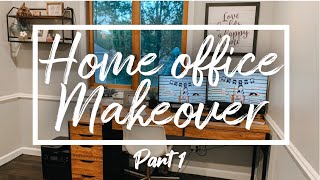 DIY Home Office Makeover  Part 1|| NEW JOB ||  WORKING FROM HOME