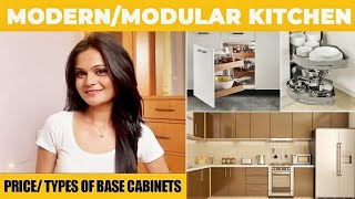 MODERN/MODULAR KITCHEN DESIGNS 2021 | PRICE DESIGN TYPE - MAGIC, BLIND, LEMANS CORNER BASE CABINETS✅