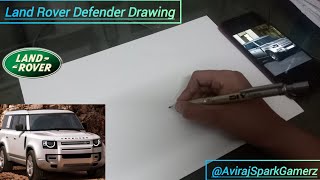 Land Rover Defender Drawing #Defender @AvirajSparkGamerz @AvirajStudiosOfficial @AayuandPihuShow