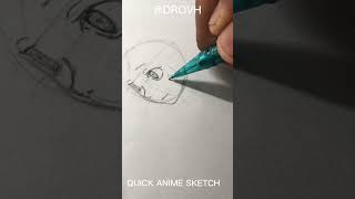 QUICK SKETCH OF ANIME GIRL | #anime #drawing #drawinganime #art | @DROVH