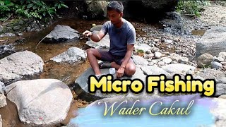 Ternyata ikanya ngumpet dipinggir batu#microfishing #mancing #mancingwader