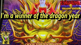 ★I'M A WINNER OF THE DRAGON YEAR !★50 FRIDAY 316☆HAPPY DRAGON / TIGER & DRAGON / 5 DRAGONS YELLOW☆栗