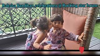 Raksha Bandhan celebration @ Rocking star house #yash #rockingstar #sandalwood #trending #kgf2