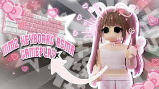 ⋆ ˚｡⋆୨୧˚ Murder Mystery 2 but with my NEW KEYBOARD 🤍🩷💜 ⋆ ˚｡⋆୨୧˚ [ Keyboard ASMR Gameplay]