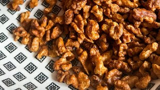 HEALTHY Candied Walnuts made in the Air Fryer! 🍁