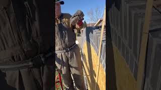 Quick trowel #diy #construction #satisfying #asmr #brick #bricklayer #trades #brickwork #craft