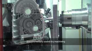 Complete machining of gearbox housings on a Heckert production line