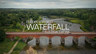 Europe's Widest Waterfall, Kuldiga, Latvia