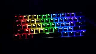 All illumination modes of the mechanical keyboard RK-61 #keyboard #rk61