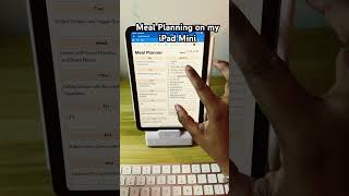 Let’s digital plan the meals for the week on my iPad Mini 6! #ipad #shorts #ipadmini6 #ipadmini