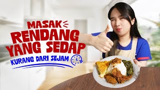 Masak Rendang yang Sedap Kurang dari Sejam!