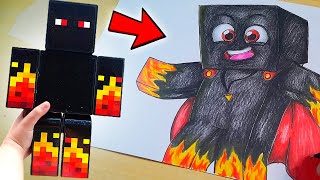 COMO DESENHAR O ATHOS NA VIDA REAL ! (athos minecraft desenho)