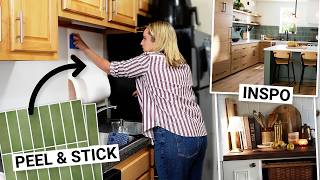 RENTER-FRIENDLY KITCHEN MAKEOVER *Before & After*