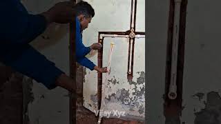 Great Plumbing Trick _ Upvc Pipe Fitting In Bathroom _ Vijay Xyz