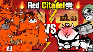 Can a Lvl 30 Courier Beat Red Citadel? (Battle Cats)