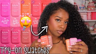 🩷 NYX Buttermelt Blush Try-On Swatches + Sunset Blush Combos