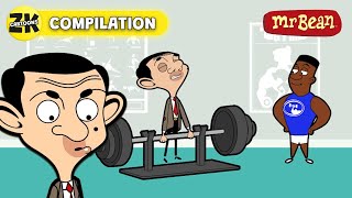 Muscle Bean Goes to the Gym - Mr Bean Animated Season 2 - Funny Clips - Cartoons for Kids