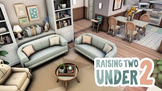 Raising two Under 2 || The Sims 4 Apartment Renovation: Speed Build