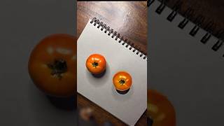 Tomato drawing😲😳#youtube #shortvideo #realastic #drawing #viralvideo