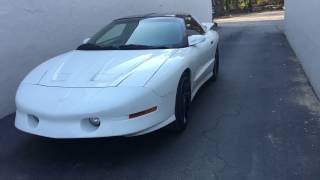 1995 Pontiac TransAm sitting on 20" White Diamond W4617 wheels with 245/40-20 Delinte tires.