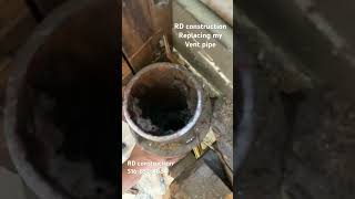 Replacing the vent pipe to my 1950 built home. #home #howto #plumbing #diy