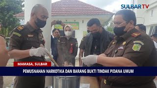 PEMUSNAHAN NARKOTIKA DAN BARANG BUKTI TINDAK PIDANA UMUM