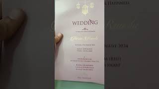 Royal & Exclusive Wedding Invitation Card With Laser Cut Design | Jimit Card | 1520RJT