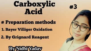 Carboxylic Acids (part - 3)// Preparation Methods of Carboxylic Acids//Bayer villiger Oxidation