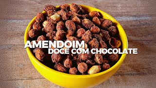 Amendoim doce com chocolate | Receita fácil Amendoim cricri | Amendoim crocante