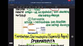 Bab 2 PART 3 BAGIAN 3 (Klasifikasi Makhluk Hidup) Spermatopita Gimnospermae Vs Angiospermae