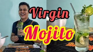 How to make Virgin Mojito / Mocktail Recipe / Pinoy Bartender