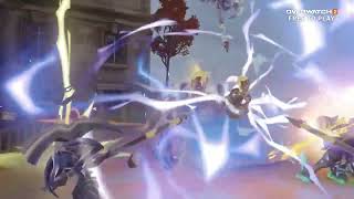 OW2 Battle for Olympus trailer but just Lúcio dying