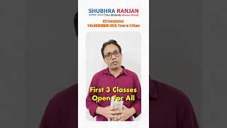 GS Foundation || 11th November || 11am to 1:30pm || Shubhra Ranjan