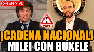 🔴URGENTE MILEI CON BUKELE EN VIVO DESDE CASA ROSADA | FRAN FIJAP