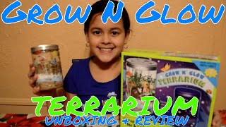 Grow & Glow Terrarium By Creativity for kids unboxing and review (cool ,science,DIY,plants,toys)