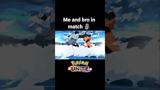 Me and bro in match 🗿 Pokemon unite #pokemonunite #shorts #naruto #pokemon