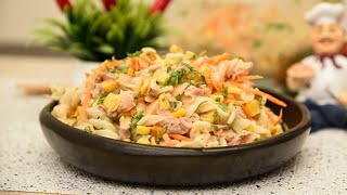 Cómo Hacer la Mejor Ensalada Saludable con Pasta - Receta de Ensalada con Pasta