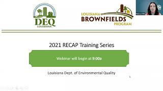 2021 RECAP Training: Webinar No. 1: Soil Sampling Best Practices