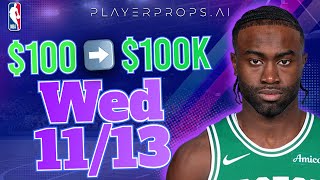 WINNING NBA Picks for Today's Games | Free Bets, Props & Predictions 11/13/24