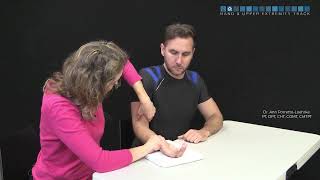 Elbow: Transverse friction massage to the Biceps M-T junction