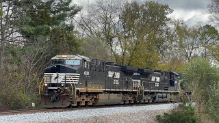 NS AC44C6M 4338 Leads Intermodal 279 on 11/22/24