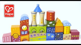 Fantasia Block Castle by Hape | Award Winning Wooden Castle Building Block Stacking Toy Block Set