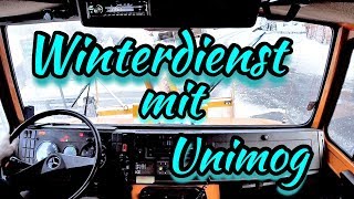 ❄️Winterdienst❄️Unterwegs mit UNIMOG 🚚