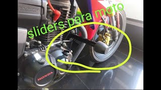 como instalar sliders para moto